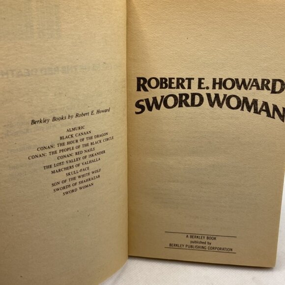 Sword Woman by Robert E. Howard Fantasy 1979 Berkley Softcover Book Vintage - Picture 4 of 11